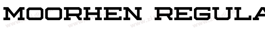 Moorhen Regular字体转换